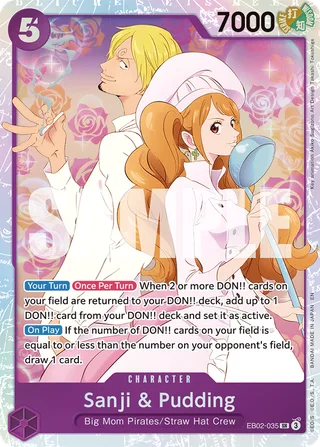 Sanji & Pudding #EB02-035 · Extra Booster: Anime 25th Collection One Piece card
