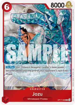 Jozu #OP17-008 · The World's Strongest Warriors One Piece card