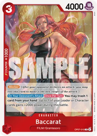 Baccarat #OP07-010 · 500 Years in the Future One Piece card