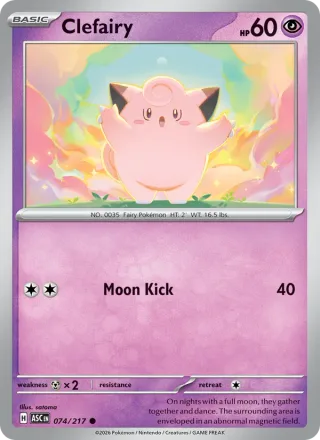 Clefairy #074 · Ascended Heroes Pokémon card