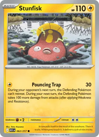 Stunfisk #062 · Ascended Heroes Pokémon card