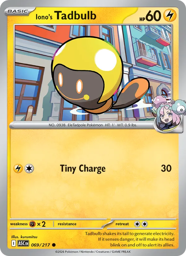 Iono's Tadbulb full card art