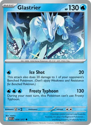 Glastrier #054 · Ascended Heroes Pokémon card