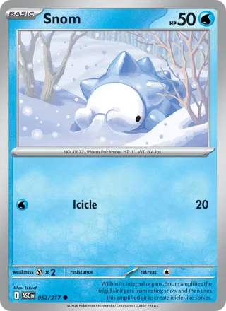 Snom #052 · Ascended Heroes Pokémon card