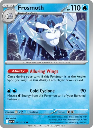 Frosmoth #053 · Ascended Heroes Pokémon card