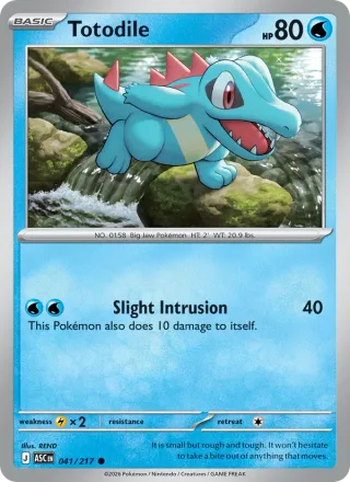 Totodile #041 · Ascended Heroes Pokémon card