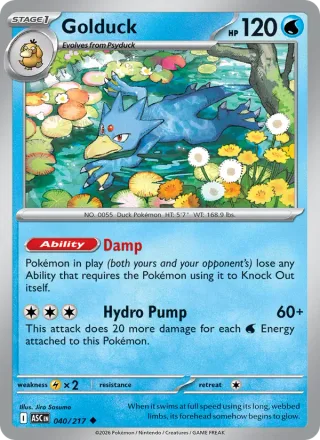 Golduck #040 · Ascended Heroes Pokémon card