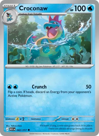 Croconaw #042 · Ascended Heroes Pokémon card
