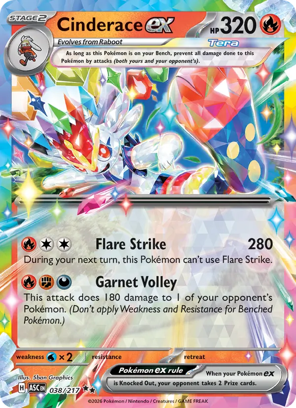 Cinderace ex full card art