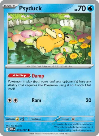 Psyduck #039 · Ascended Heroes Pokémon card