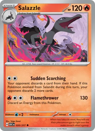 Salazzle #035 · Ascended Heroes Pokémon card