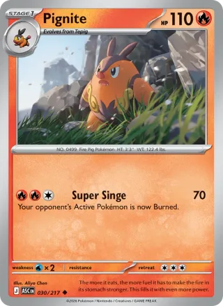 Pignite #030 · Ascended Heroes Pokémon card