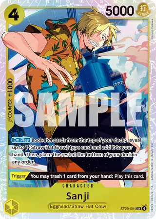 Sanji #ST29-004 · ST-29: Starter Deck 29 Egghead One Piece card