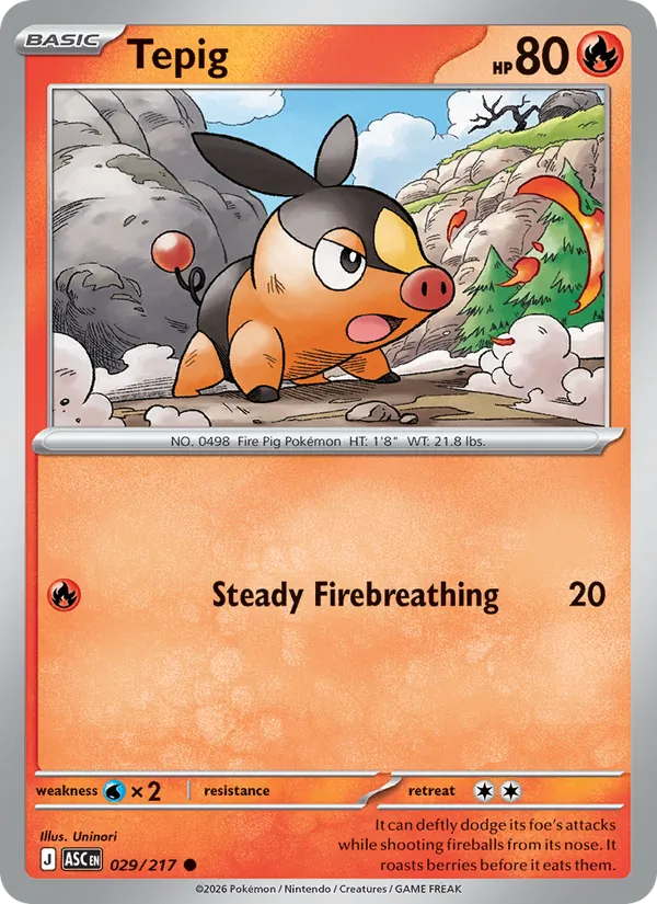 Tepig full card art