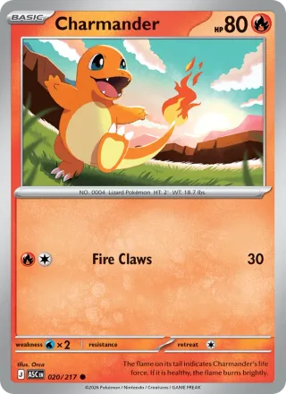 Charmander #020 · Ascended Heroes Pokémon card