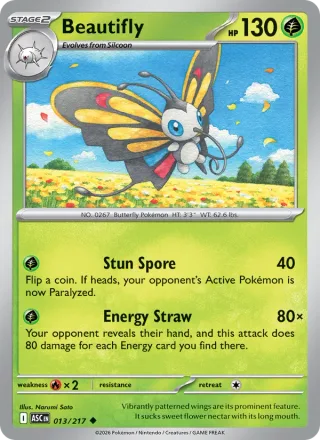 Beautifly #013 · Ascended Heroes Pokémon card