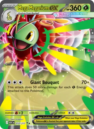 Mega Meganium ex #010 · Ascended Heroes Pokémon card