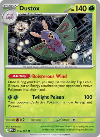 Dustox #015 · Ascended Heroes Pokémon card