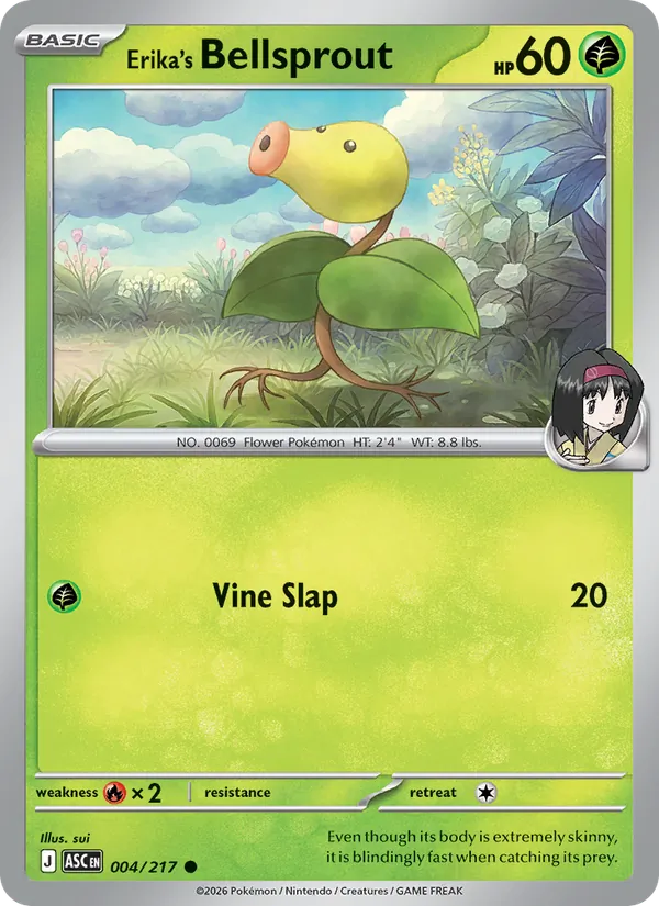Erika's Bellsprout full card art