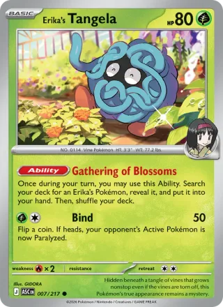Erika's Tangela #007 · Ascended Heroes Pokémon card
