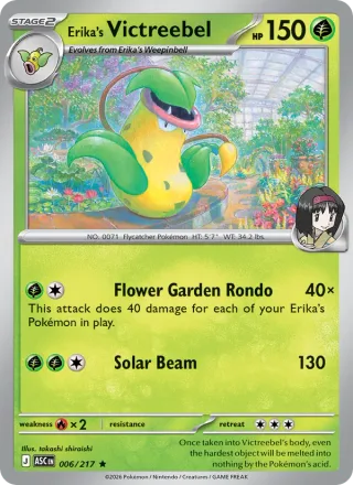 Erika's Victreebel #006 · Ascended Heroes Pokémon card
