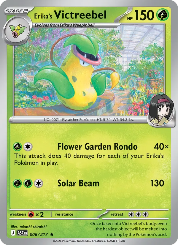 Erika's Victreebel full card art
