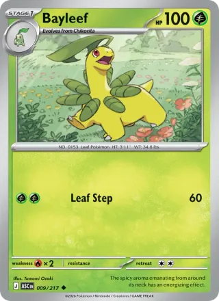 Bayleef #009 · Ascended Heroes Pokémon card