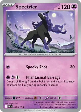 Spectrier #098 · Ascended Heroes Pokémon card