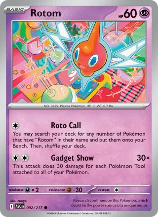 Rotom #092 · Ascended Heroes Pokémon card