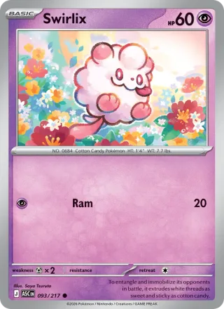 Swirlix #093 · Ascended Heroes Pokémon card