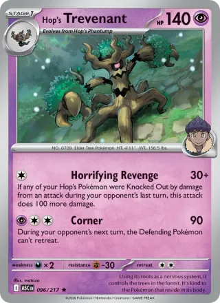 Hop's Trevenant #096 · Ascended Heroes Pokémon card