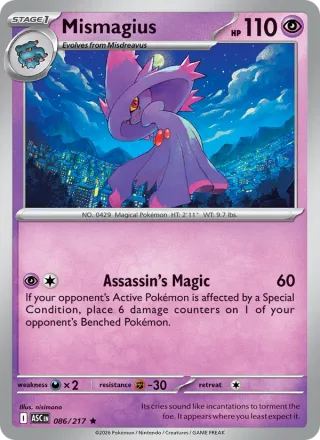 Mismagius #086 · Ascended Heroes Pokémon card