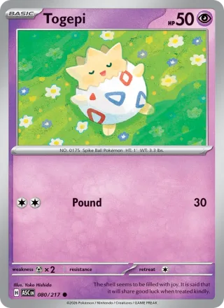 Togepi #080 · Ascended Heroes Pokémon card