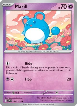 Marill #083 · Ascended Heroes Pokémon card