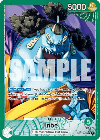 Jinbe (Alternate Art) #OP11-021-alternate-art · A Fist of Divine Speed One Piece card