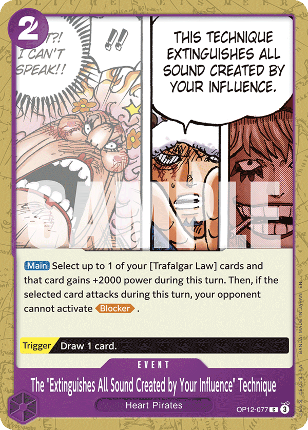 The "Extinguishes All Sound Created by Your Influence" Technique full card art