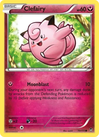 Clefairy #70 · Furious Fists Pokémon card