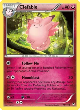 Clefable #71 · Furious Fists Pokémon card