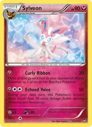 Sylveon #72 · Furious Fists Pokémon card