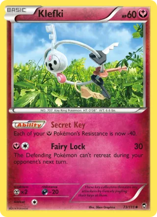 Klefki #73 · Furious Fists Pokémon card