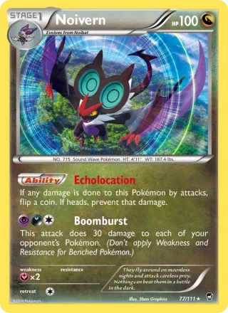 Noivern #77 · Furious Fists Pokémon card
