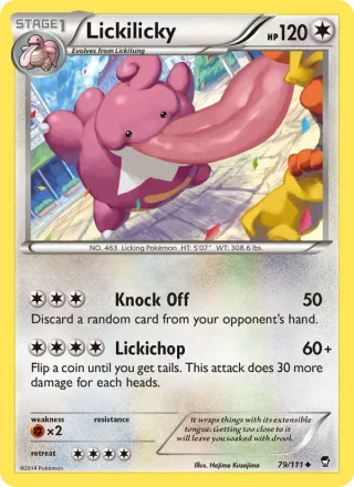 Lickilicky #79 · Furious Fists Pokémon card