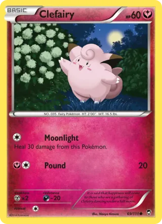 Clefairy #69 · Furious Fists Pokémon card