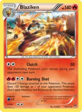 Blaziken · Furious Fists Pokémon card