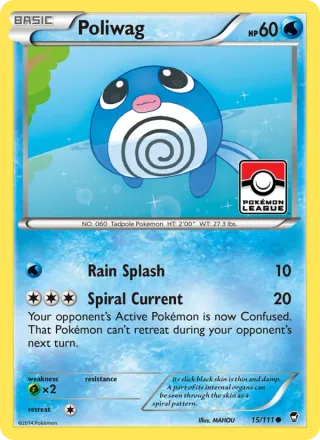 Poliwag #15 · Furious Fists Pokémon card
