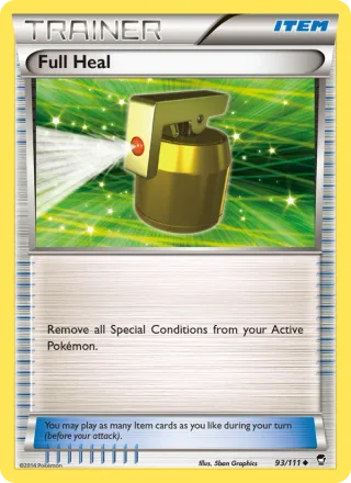 Full Heal #93 · Furious Fists Pokémon card