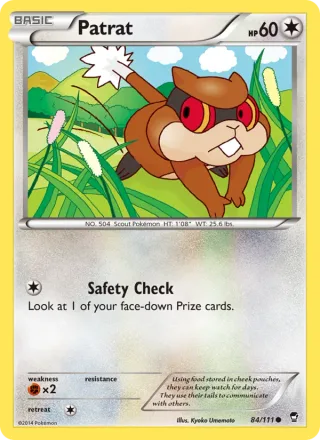 Patrat #84 · Furious Fists Pokémon card
