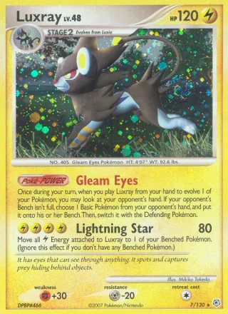 Luxray #7 · Diamond & Pearl Pokémon card