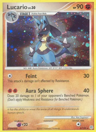 Lucario #6 · Diamond & Pearl Pokémon card