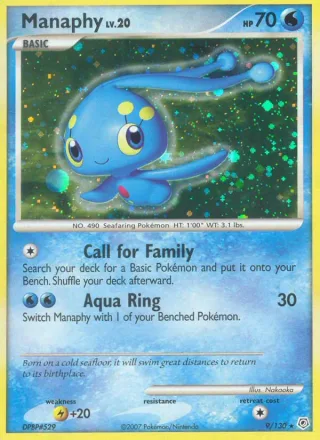 Manaphy #9 · Diamond & Pearl Pokémon card